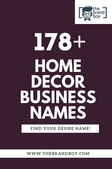 decoration name ideas